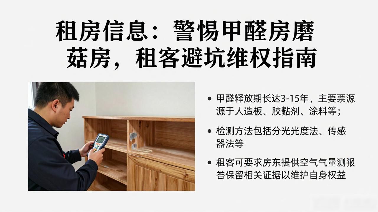 租房信息：警惕甲醛房蘑菇房，租客避坑维权指南