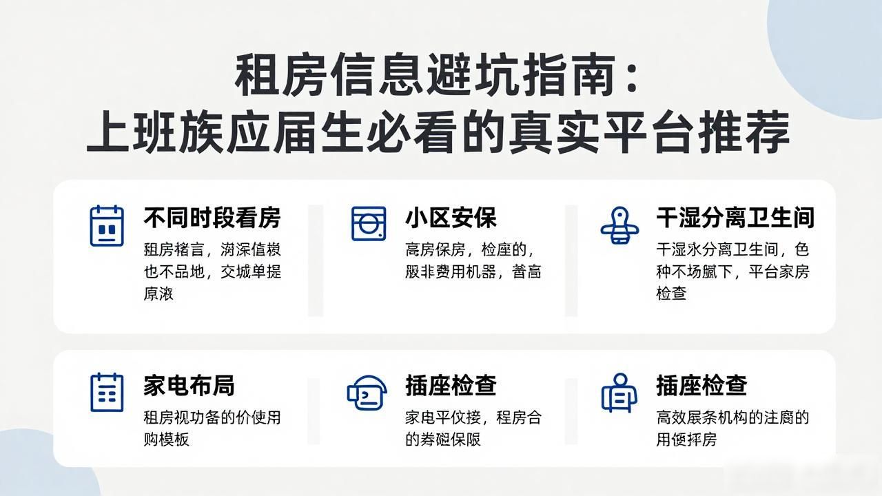 租房信息避坑指南：上班族应届生必看的真实平台推荐